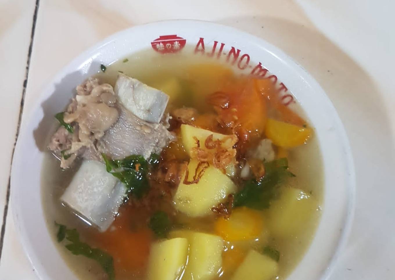 Langkah Mudah untuk Membuat Sup iga sapi kuah bening, Enak