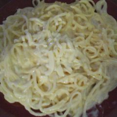 A picture of My Spaghetti and Cheese Bake 😄.