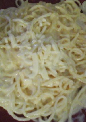 A picture of My Spaghetti and Cheese Bake 😄.