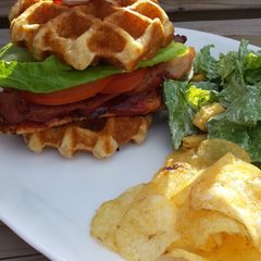 A picture of Grilled Chicken Waffle Club.