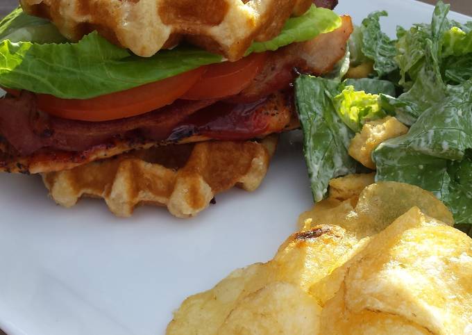 Steps to Make Favorite Grilled Chicken Waffle Club