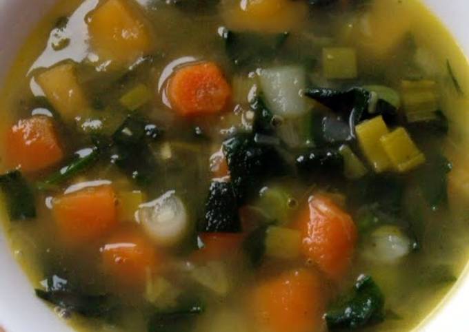 Vickys Chunky Winter Vegetable Broth, GF DF EF SF NF Recipe