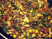 A picture of quinoa stir fry