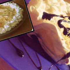 A picture of Graham Cracker Pudding Pie.