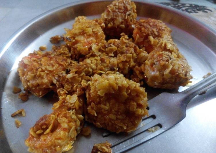 Simple Way to Prepare Quick Chicken with Oats.