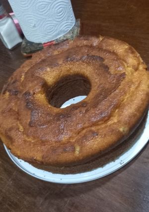 Una foto de Torta de vainilla esponjosa