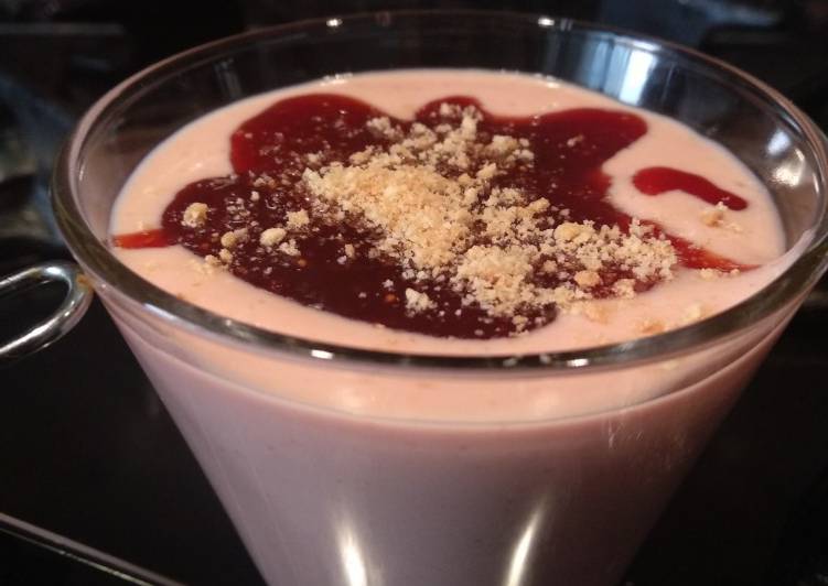 Batido de cheesecake y fresas Thermomix