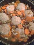 Paupiettes with Carrots & Mushrooms