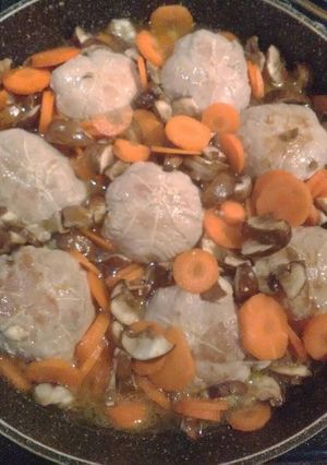 Une photo de Paupiettes, carottes & champignons