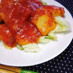 Stir-Fried Chicken Breasts in Chili Sauce A picture of Stir-Fried Chicken Breasts in Chili Sauce.