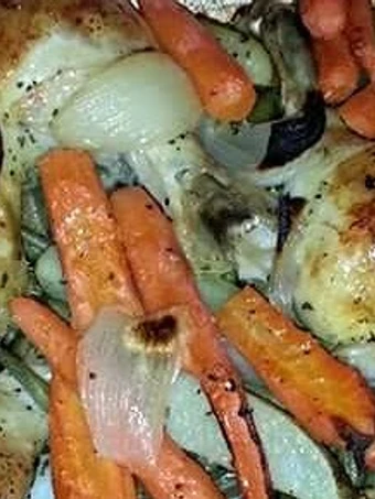 Easy Way Make Recipe Baked Lemon Chicken &amp; Roasted Veggies that is Really Delicious, Can Spoil the Tongue}