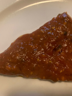 Una foto de PIZZA sin gluten, en sartén (muy rápido y fácil)