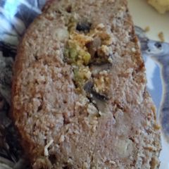 A picture of Crock pot stuff meatloaf.
