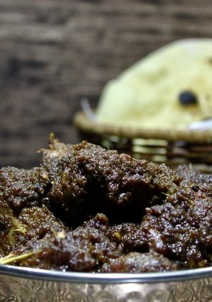 A picture of Kosha Mangsho (Mutton Bhuna Masala).