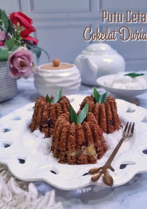 Foto resep Putu Cetak Cokelat Durian