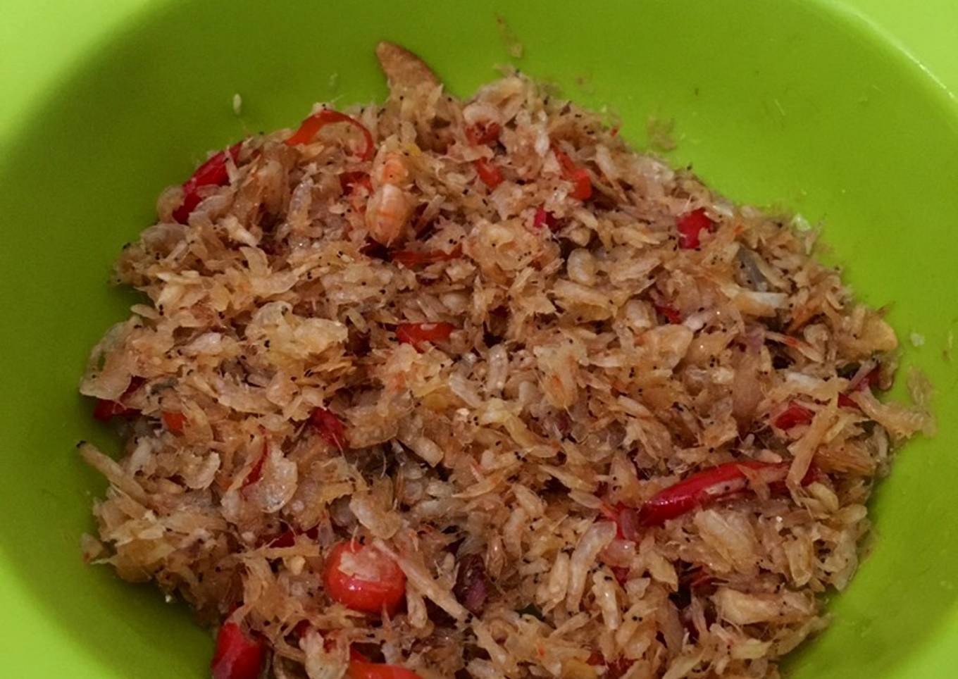 Tumis Udang Rebon Kering