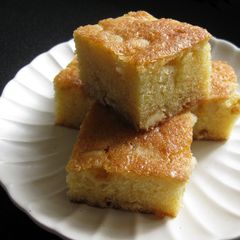 A picture of Blondies with Macadamia Nuts.