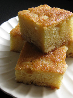 A picture of Blondies with Macadamia Nuts.