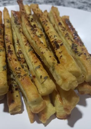 Una foto de Grisines con crema!