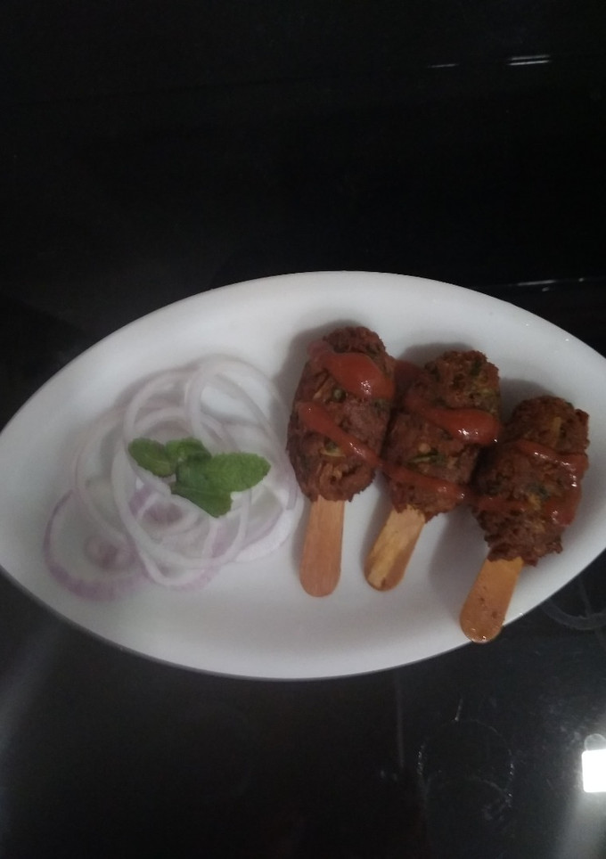A picture of Soya bean chaap.