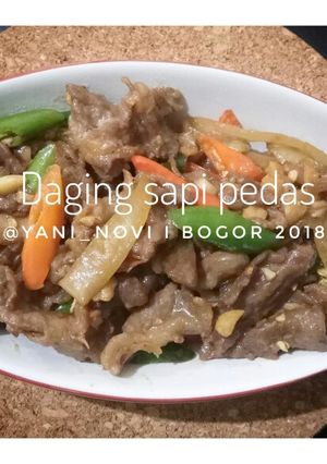 Foto resep Daging Sapi Pedas
