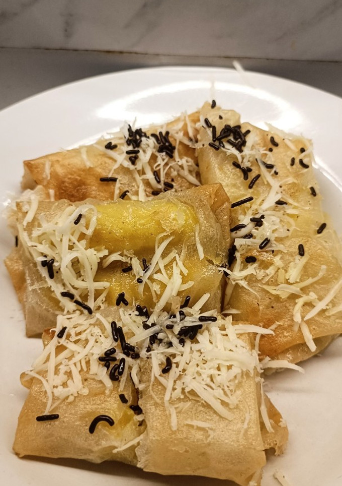 Foto resep 144. Martabak Kulit Lumpia Pisang Emas