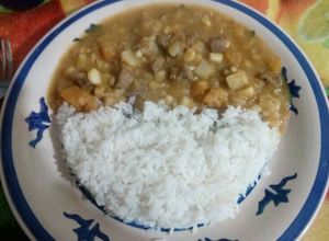 Una foto de Locro, casi charquicán si no fuera por el choclo
