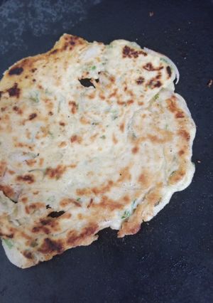 A picture of Coriander and chilli paratha.