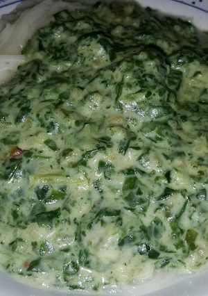 Una foto de Salsa de espinacas