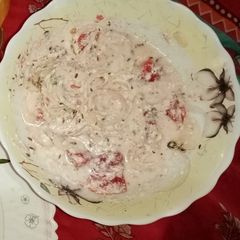 A picture of Dahi Wali salad.