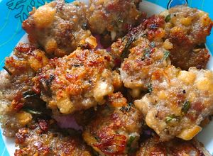 Hình của món Chả thịt đậu phụ chiên.