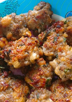 Hình của món Chả thịt đậu phụ chiên.