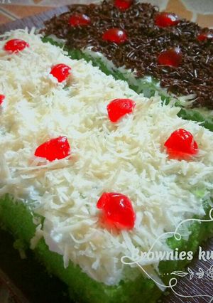 Foto resep Brownies Kukus Pandan