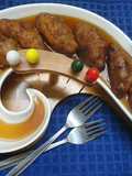 Ranga Aloor Rosomoti or Fried Sweet Potato Dumplings