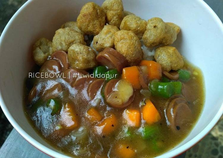 Resep Ricebowl simple Anti Gagal