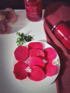 صورة لوصفة مخلل اللفت 💓
