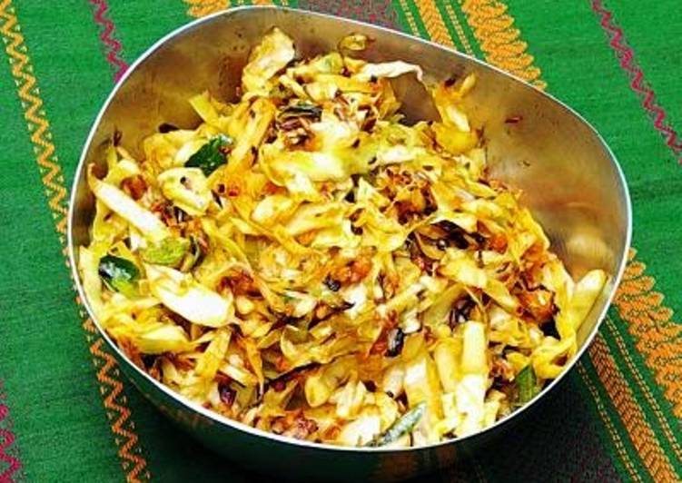 Crunchy cabbage fry