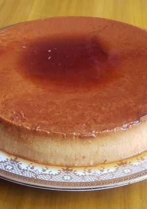 Una foto de Flan de Caramelo