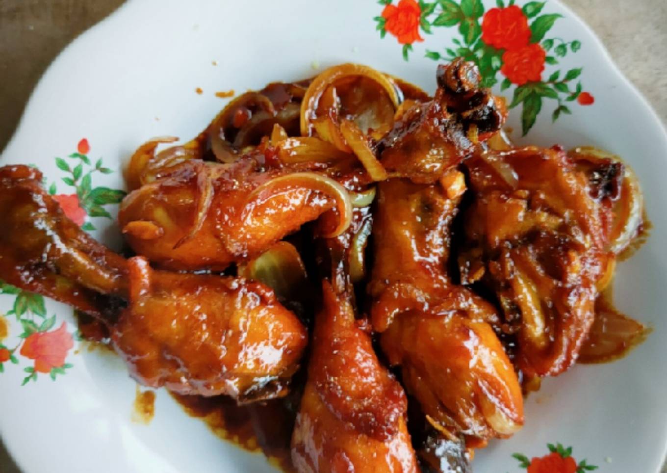Ayam Kecap Bawang Bombay