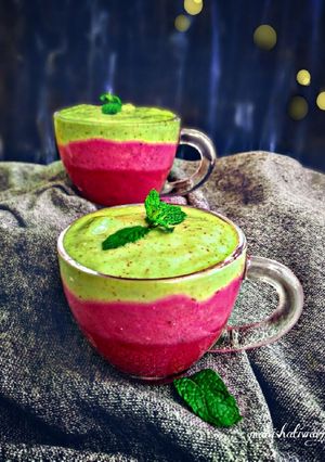 A picture of Multilayered smoothie.