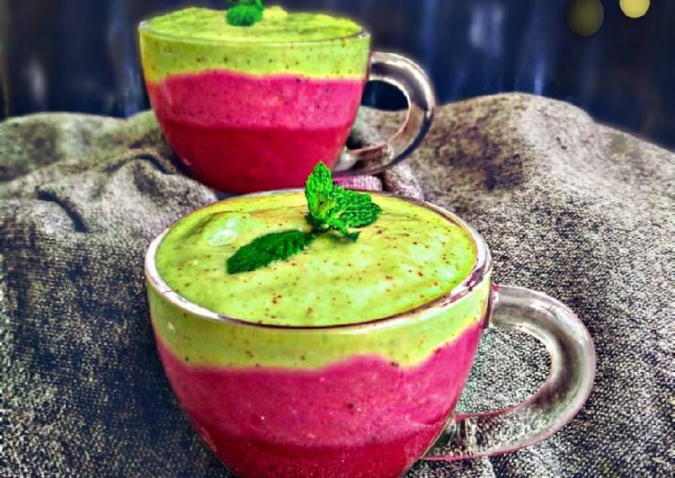 Easiest Way to Make Super Quick Homemade Multilayered smoothie