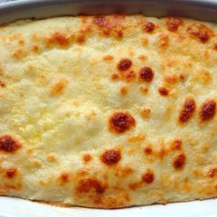 A picture of cod fish casserole ( portuguese style ).