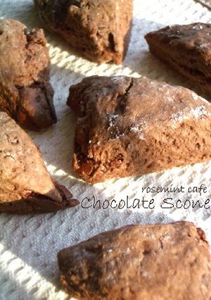 A picture of Double Chocolate Scones in 30 Minutes.