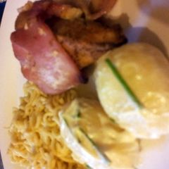 A picture of Stuffed and wrapped chick-chick-chicken.