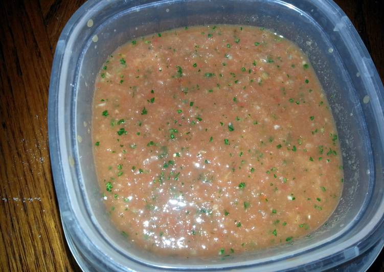 Steps to Make Homemade Salsa Vinaigrette