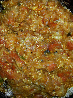 A picture of Eggplant mash.