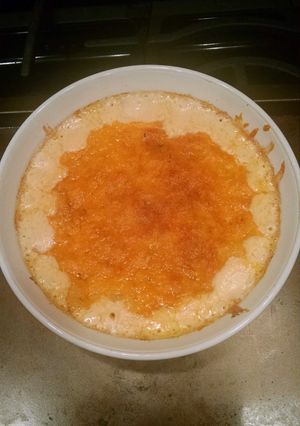 A picture of Damm this is good Mac and cheese.