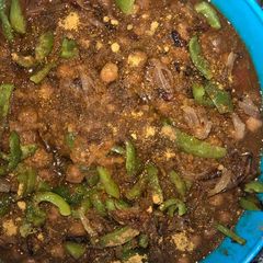 A picture of Pindi chole.