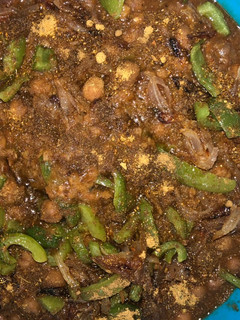 A picture of Pindi chole.
