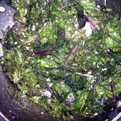 A picture of Sauteed kale.